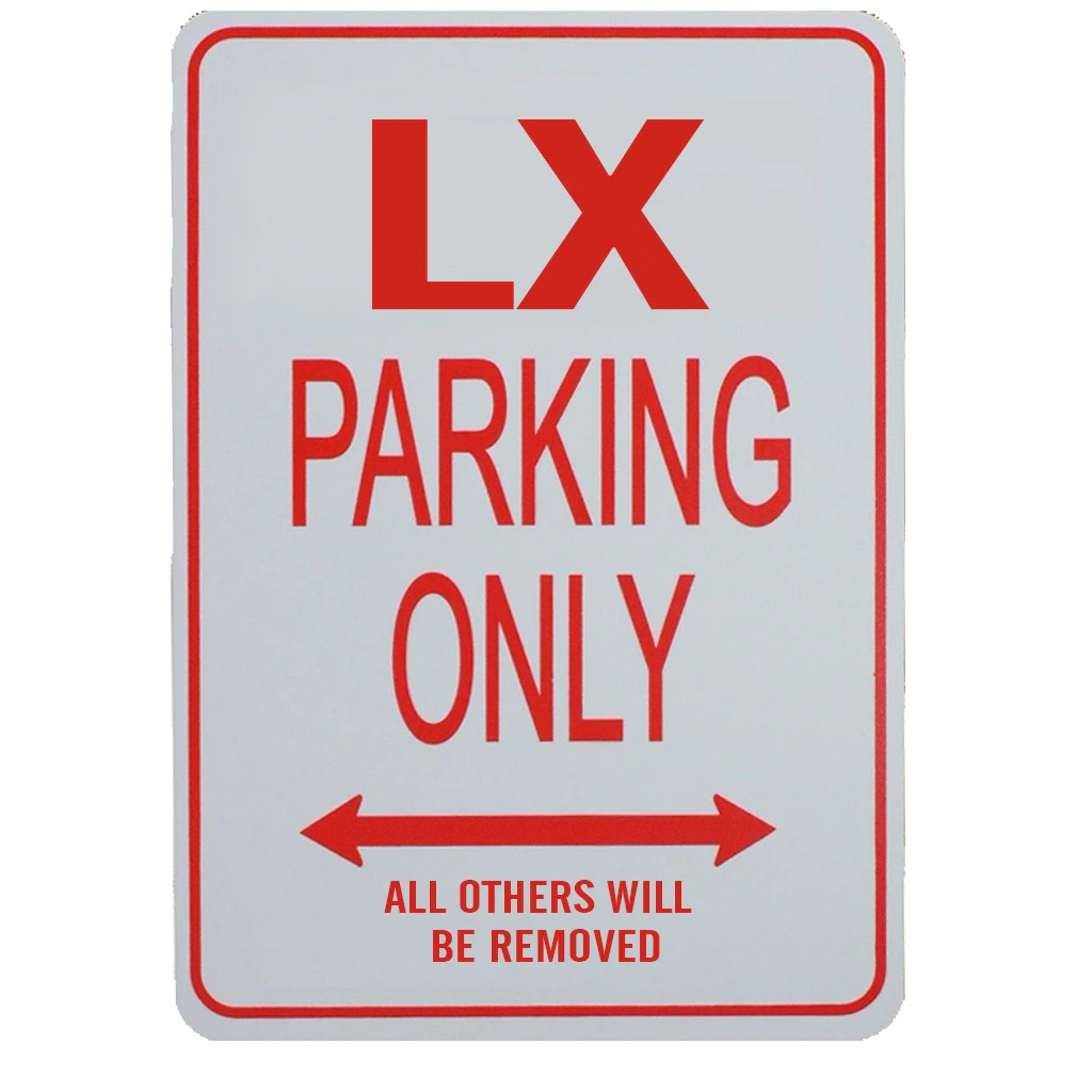 LX TORANA PARKING ONLY – Miniature Fun Parking Sign