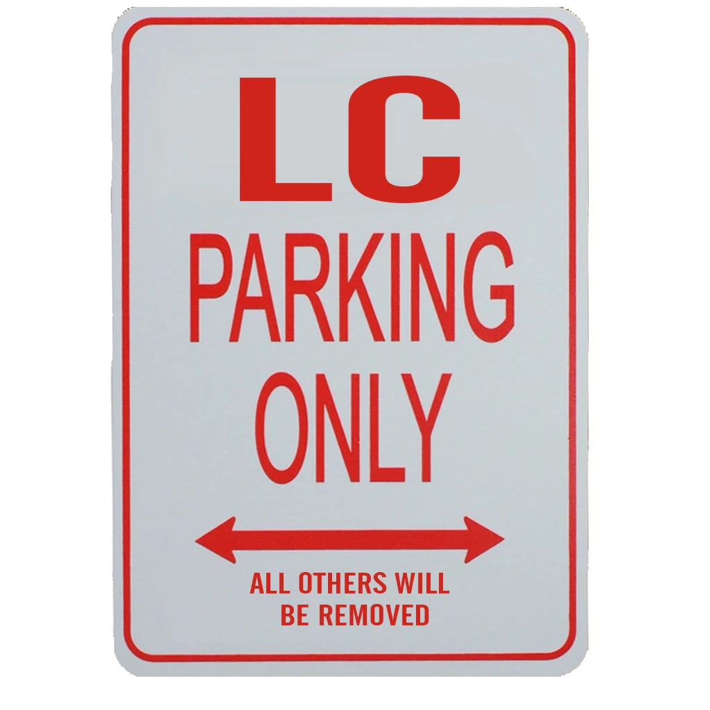 LC TORANA PARKING ONLY – Miniature Fun Parking Sign