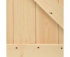 vidaXL Sliding Door with Hardware Set 70x210 cm Solid Wood Pine