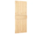 vidaXL Sliding Door with Hardware Set 85x210 cm Solid Wood Pine