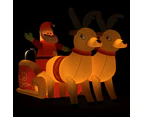 Christmas Inflatable Santa and Reindeer Decoration LED 130 cm