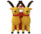 Christmas Inflatable Santa and Reindeer Decoration LED 130 cm