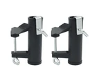 vidaXL Umbrella Clamps for Balcony 2 pcs 25-38 mm Steel