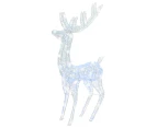 vidaXL XXL Acrylic Christmas Reindeers 250 LED 3 pcs 180 cm Cold white