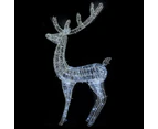 vidaXL XXL Acrylic Christmas Reindeers 250 LED 3 pcs 180 cm Cold white