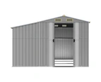 vidaXL Garden Shed Grey 277x279x179 cm Galvanised Steel