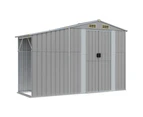 vidaXL Garden Shed Grey 277x279x179 cm Galvanised Steel