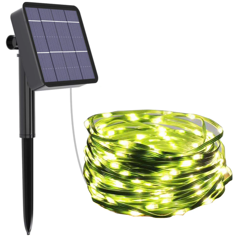 20M 200Led Solar String Light Solar Fairy Lights Waterproof Pvc Copper Wire Lights For Outdoor Home Bedroom Window Decoration