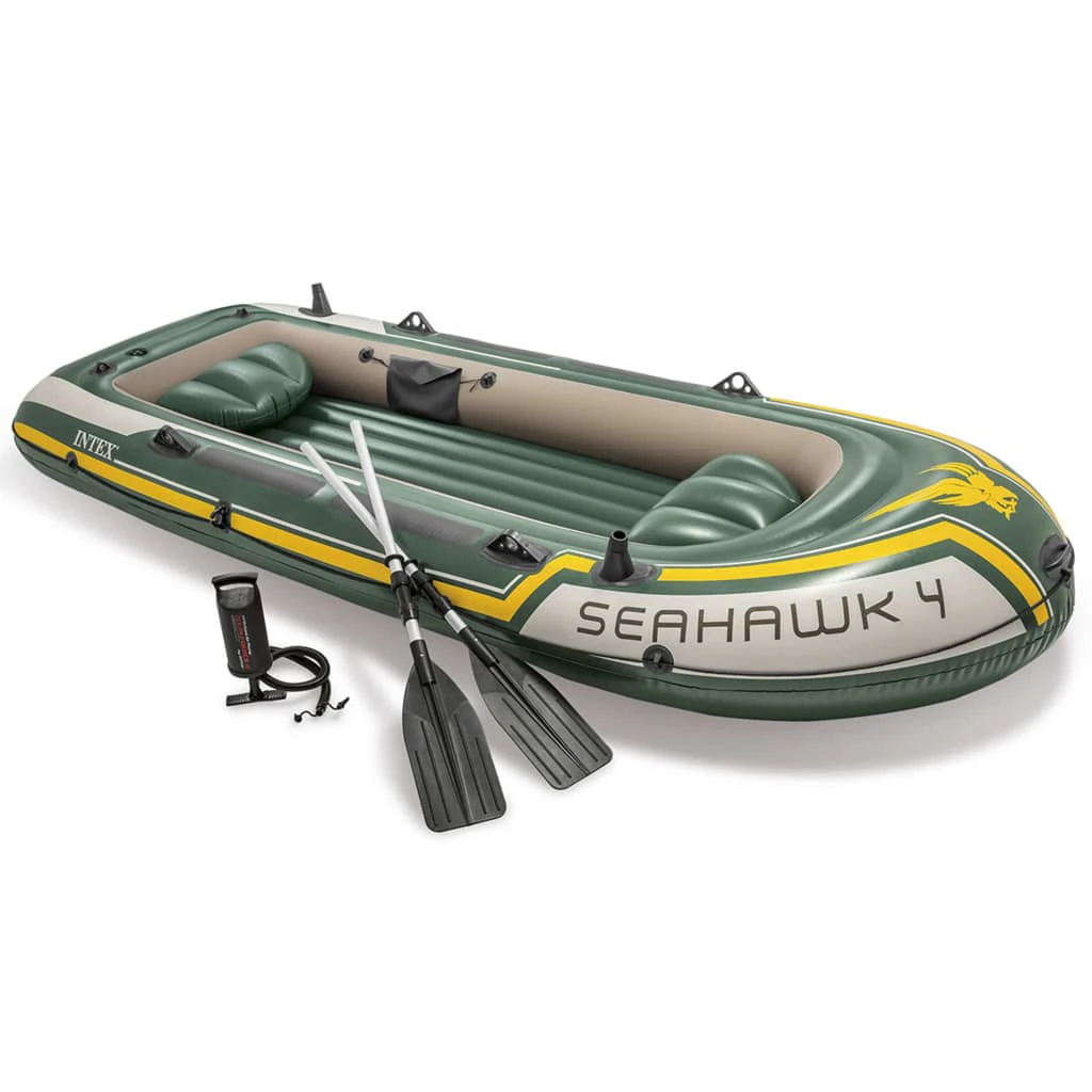 Intex Seahawk 4 Set Inflatable Boat with Oars and Pump 68351NP