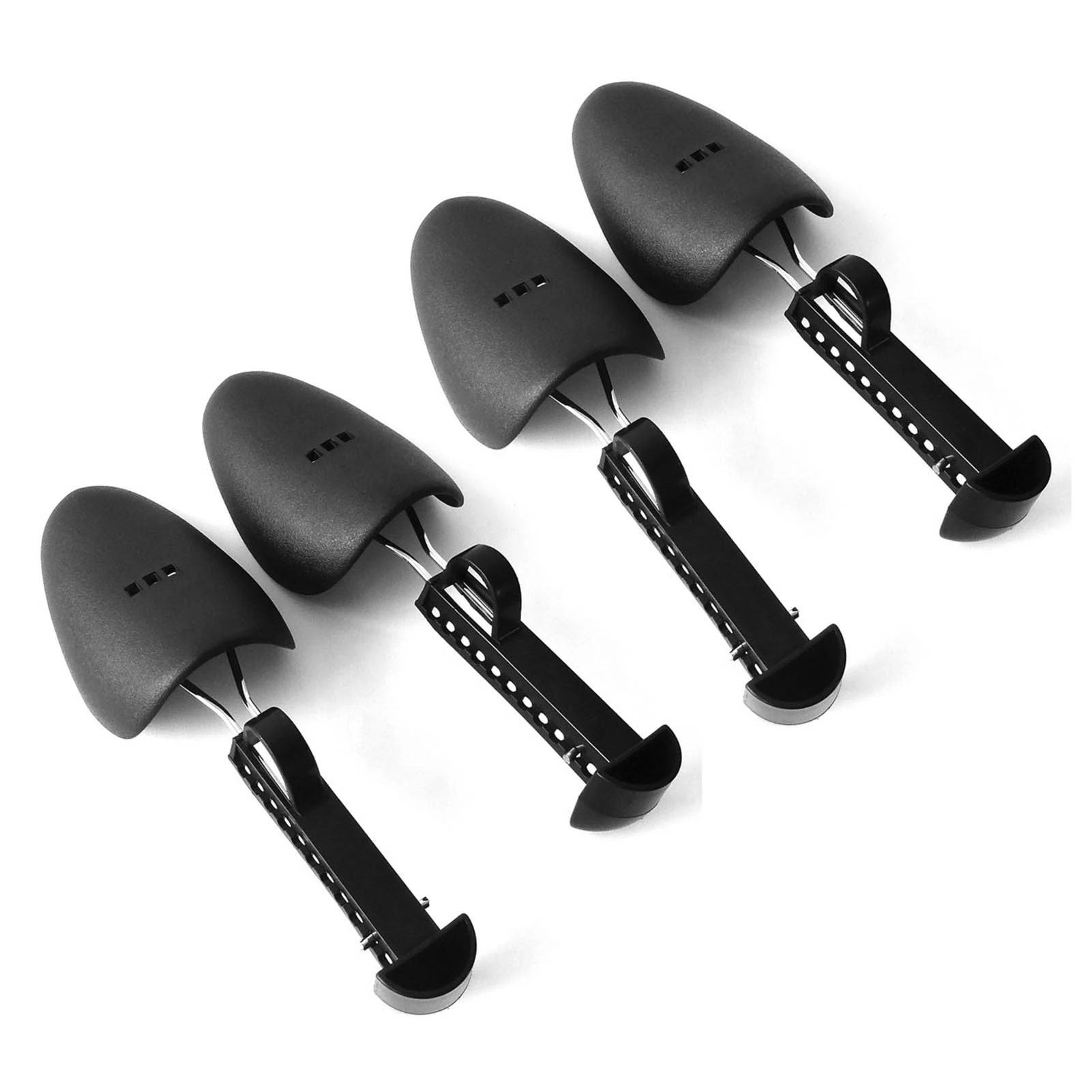 4Pcs 25Cm To 30Cm Adjustable Shoe Shaper Black Iron Plastic Shoe Stretcher For Home