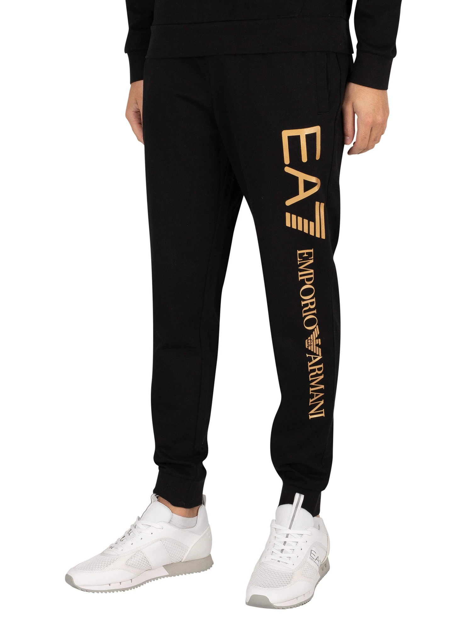 EA7 Men's Logo Joggers - Black