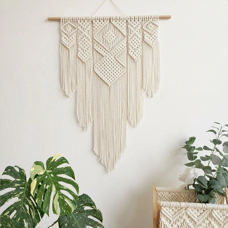 Large Handwoven Boho Macrame Wall Hanging Art Tapestry