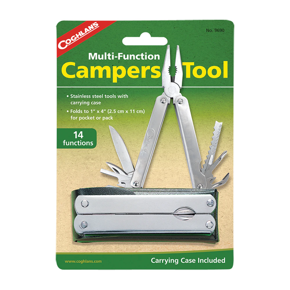 Coghlans 11cm Campers Tool Screwdriver/Pocket Knife/Camping/Hiking Multi-Tool