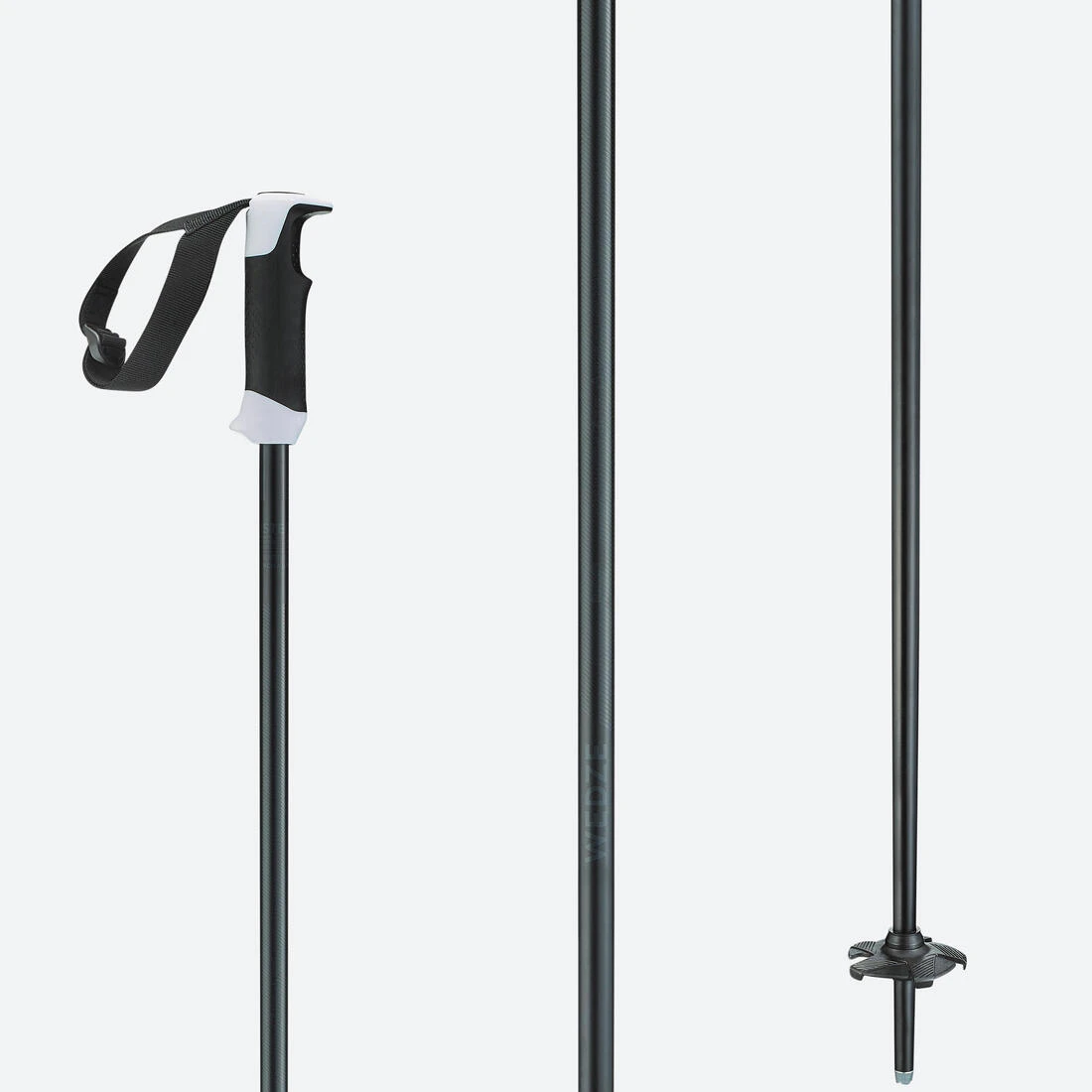 DECATHLON WEDZE Wedze Boost 500 Safety Alpine Ski Poles - Black