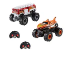 Hot Wheels Monster Trucks RC 1:24 Tiger Shark & 5-Alarm 2Pk