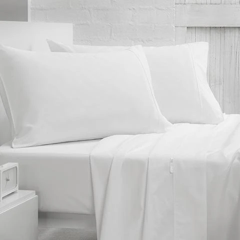 Gainsborough 400TC Pima Cotton Sateen Sheet Set White King