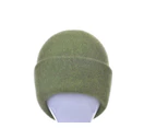 McDonald Possum Merino Wool Knitwear Plain Tubular Beanie - Lime