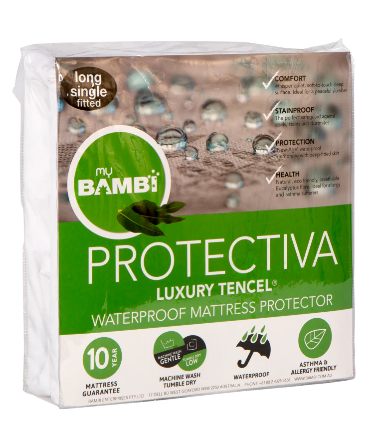 Luxury Tencel Waterproof Mattress Protector - King Single