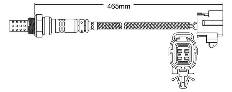 Pre-Cat oxygen sensor for Mazda MX5 BPT 4-Cyl 1.8 Turbo 9/03-6/05