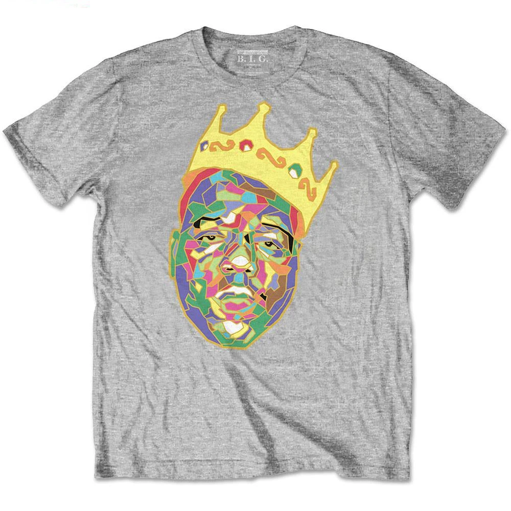 Biggie Smalls Kids T Shirt Crown Logo  Official Heather  Ages 3-14Yrs