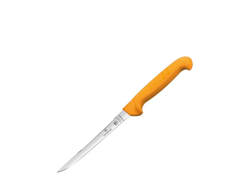 Swibo Fish Filleting Knife With Scaler 16cm Orange