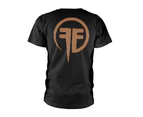 (Small, Black) - Plastic Head Men's Fear Factory Obsolete TSFB Banded Collar Short Sleeve T-Shirt
