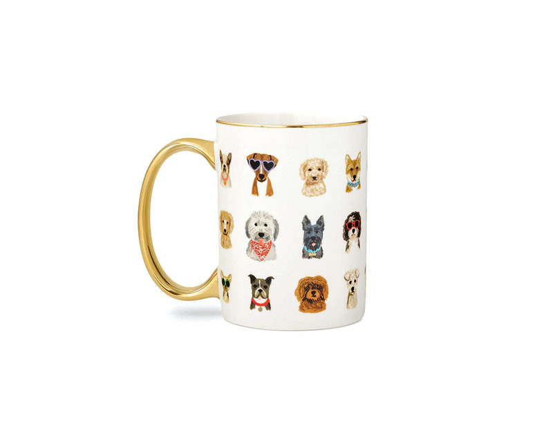 Rifle Paper Co 450ml/11cm Porcelain Mug Coffee Drinking Cup Tableware Dog Days