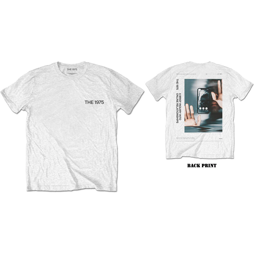 The 1975 | Official Band T-Shirt | ABIIOR Side Face Time with Back Print