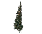 Pre-lit Artificial Majestic Pine Tree Green - 182cm (6ft) Half Tree