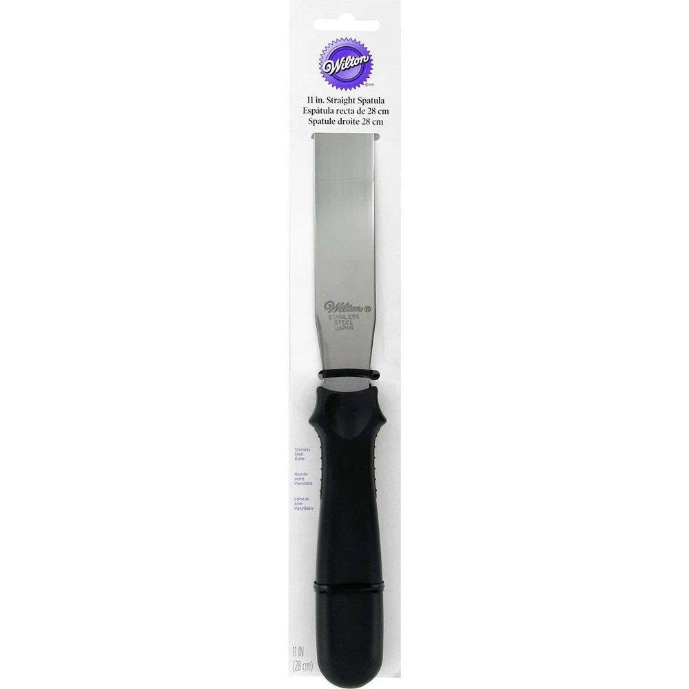 Wilton Stainless Steel 28cm Straight Spatula Kitchen Cooking/Baking Utensil BLK