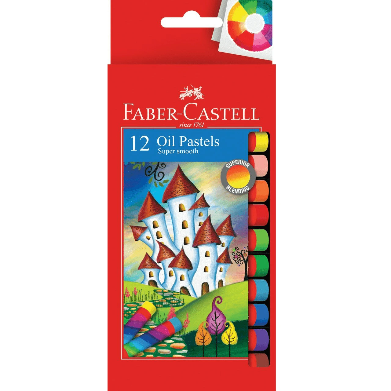 Faber Castell Oil Pastels Assorted Pack 12