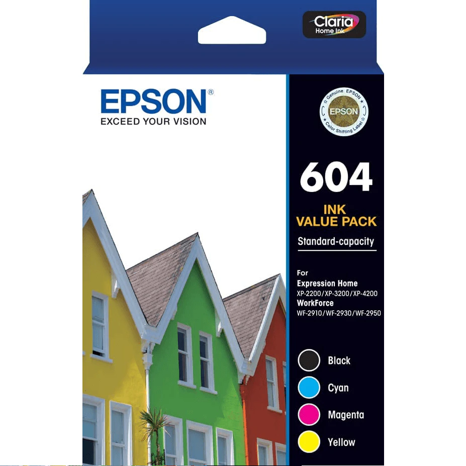 Epson 604 Ink Cartridge Set Black/cyan/magenta/yellow 4 Colour Genuine Original