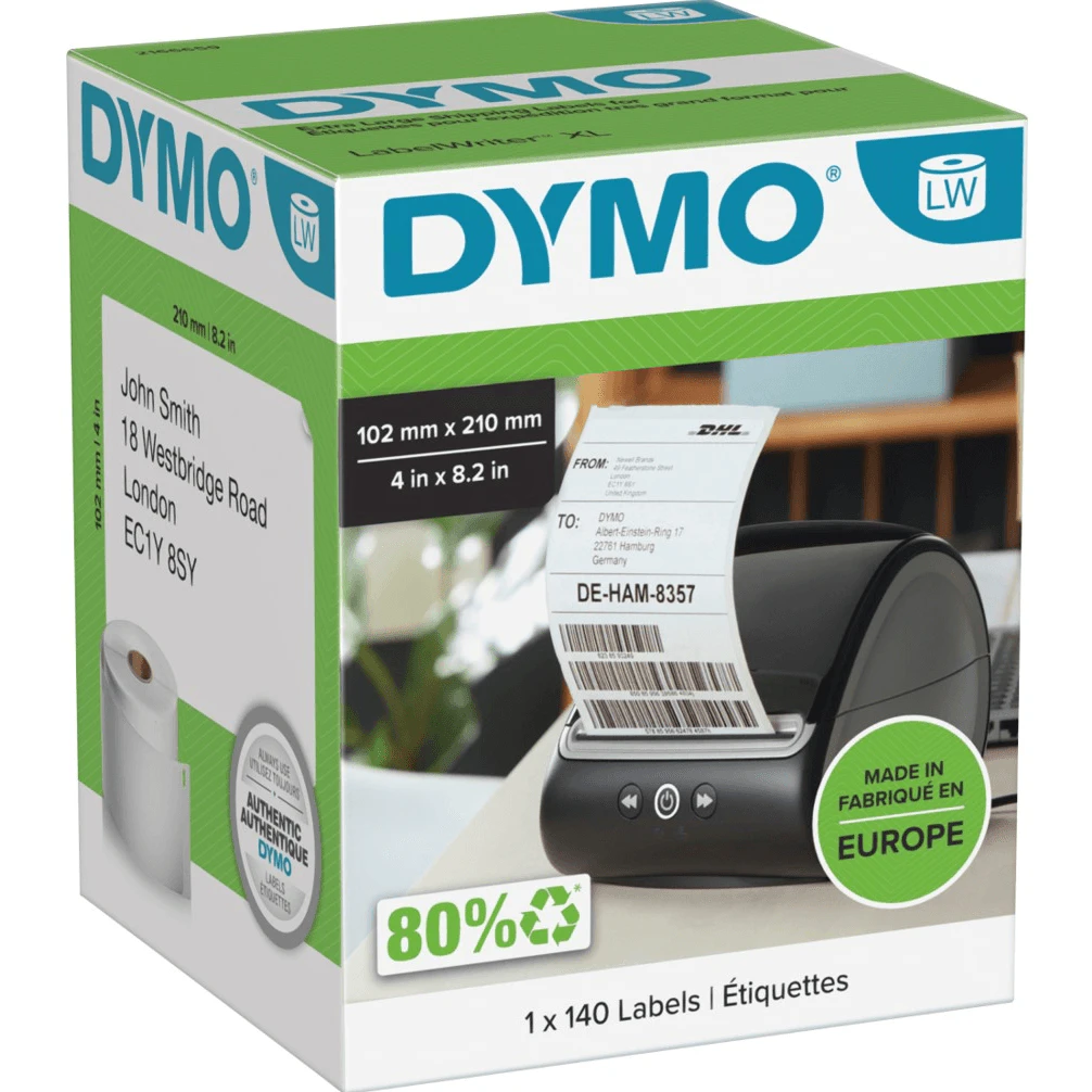 Dymo Lw Labels Dhl Courier 102x210mm Roll 140 Labels 5xl/4xl