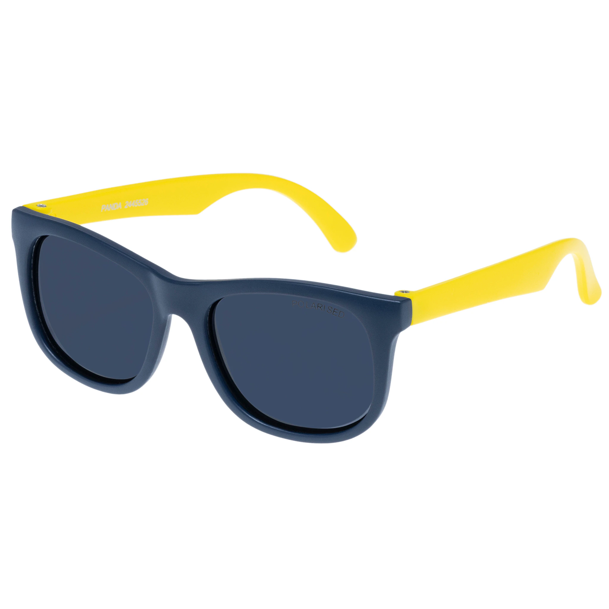 Cancer Council Male Panda Flexi Infant Matte Navy Yellow D-Frame Sunglasses