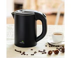 0.8L Stainless Steel Electric Kettle Black