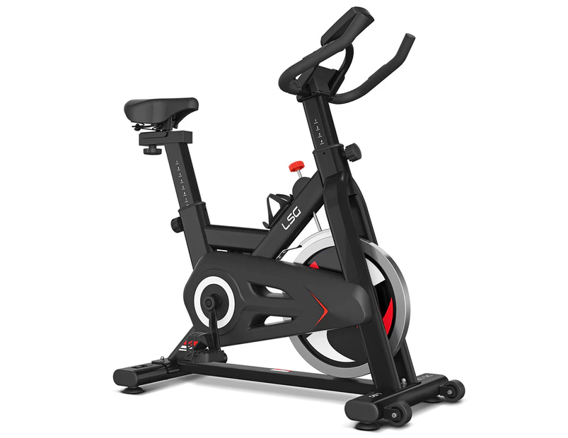 LSG Fitness SPG-120 Spin Bike Exercise Bike HIIT Cardio 12kg TrueSpin Precision Flywheel