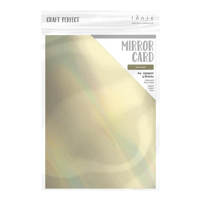 Craft Perfect Cardstock - Inca Gold Iridescent Mirror