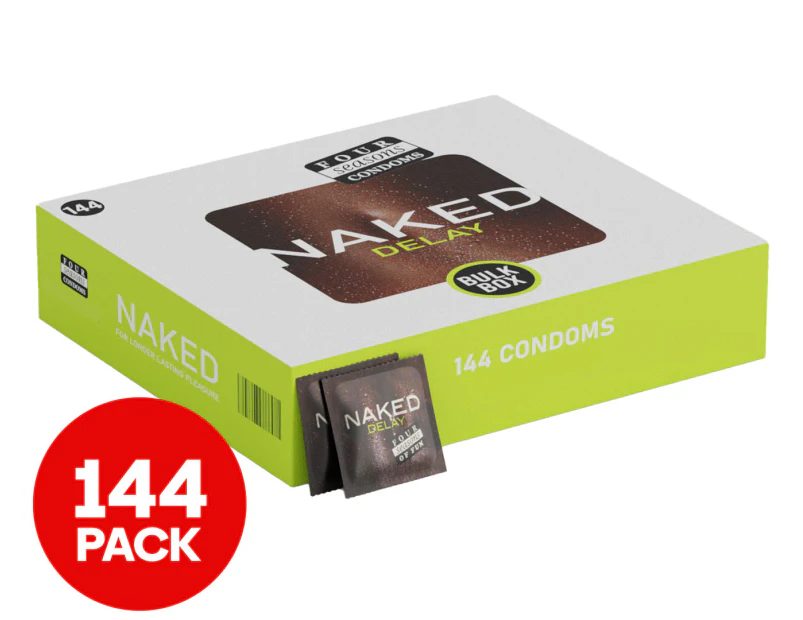 144pk Four Seasons Naked Delay Condoms