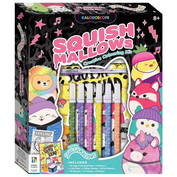 Kaleidoscope Squishmallows Creative Colouring Kit - Book