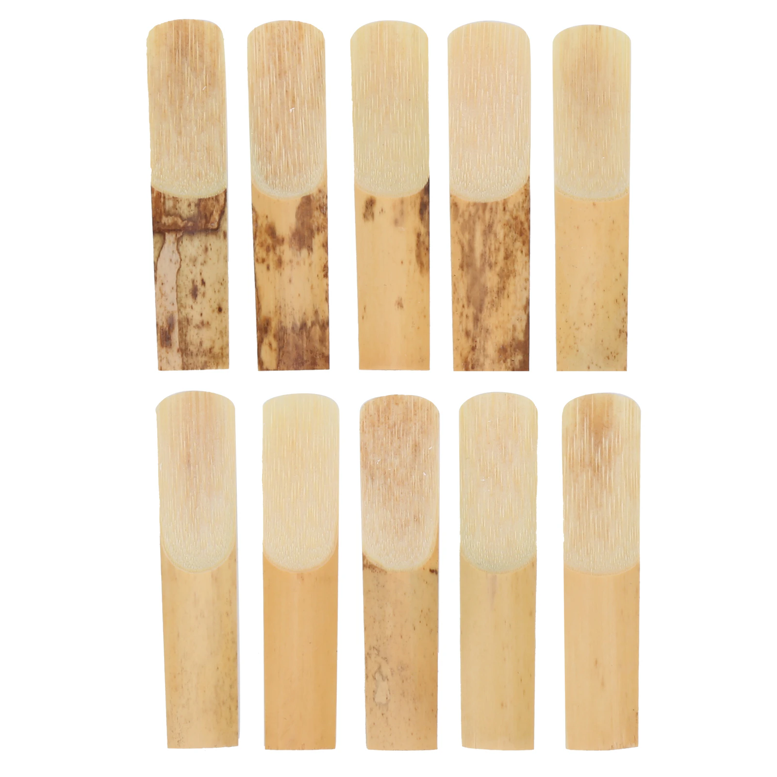 10Pcs Sax Reeds Normal Level Bb Soprano Saxophone Parts Woodwind Instrument Accessories