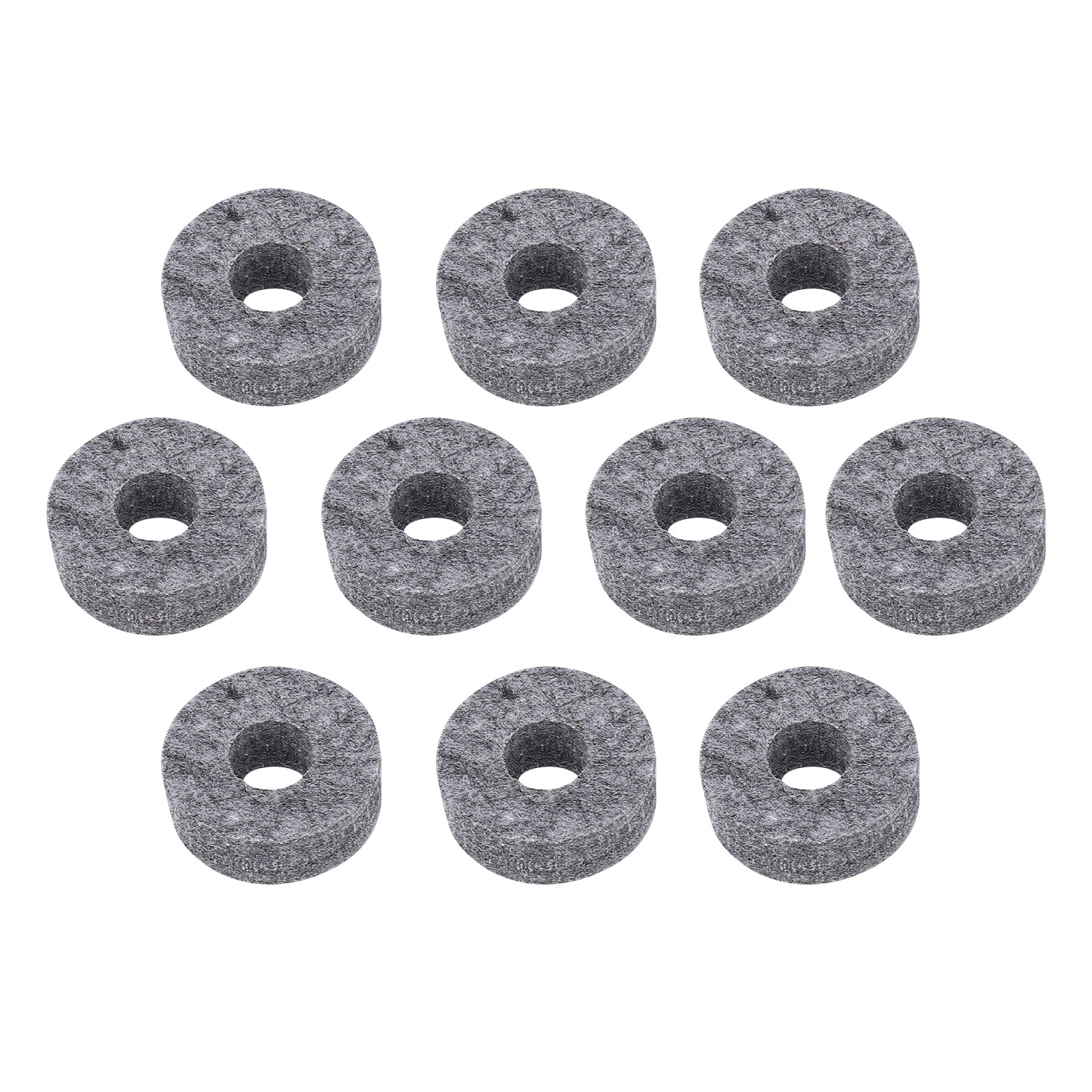 10Pcs Drum Cymbal Felt Pad Lightweight Instrument Accessory Replacement Part Set Kit Grey