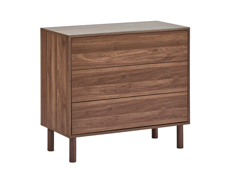 Cooper & Co. Norquay 80cm Chest of 3 Drawers Walnut