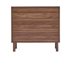 Cooper & Co. Norquay 80cm Chest of 3 Drawers Walnut