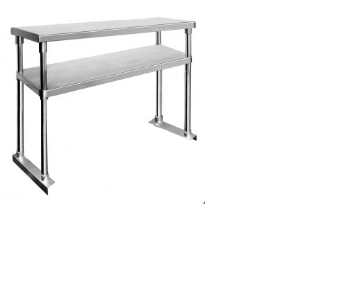 Stainless Steel BENCH SHELF 2 TIER 1800MM WIDE