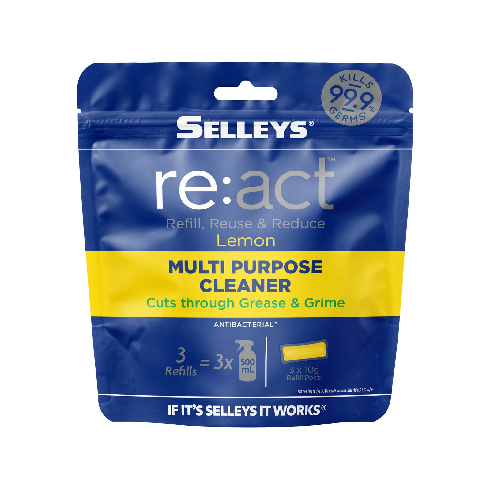 Selleys 10g re:act Multi Purpose Cleaner Refill Pods