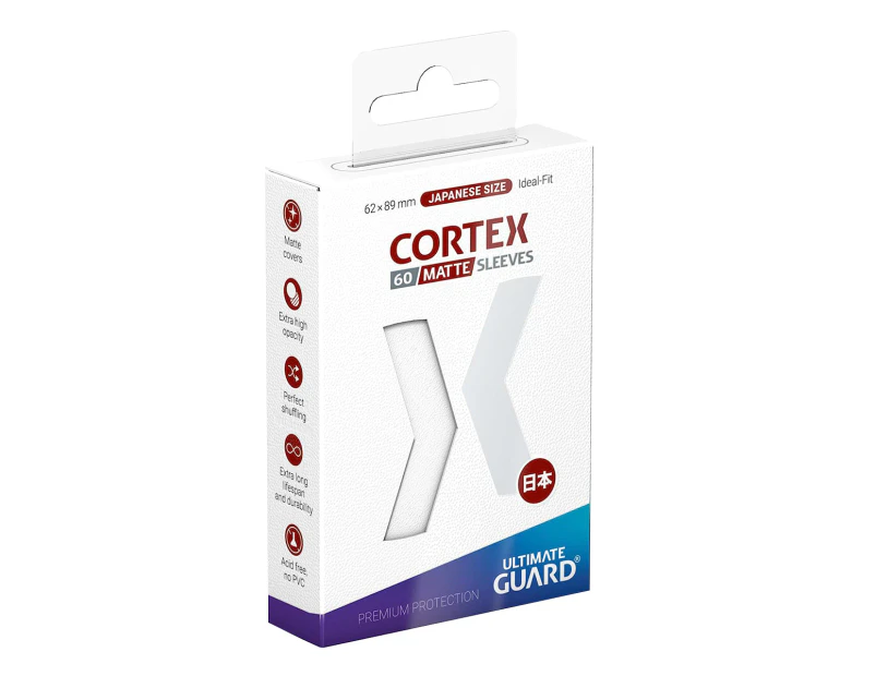 Ultimate Guard Cortex Sleeves Japanese Size Matte White 60ct