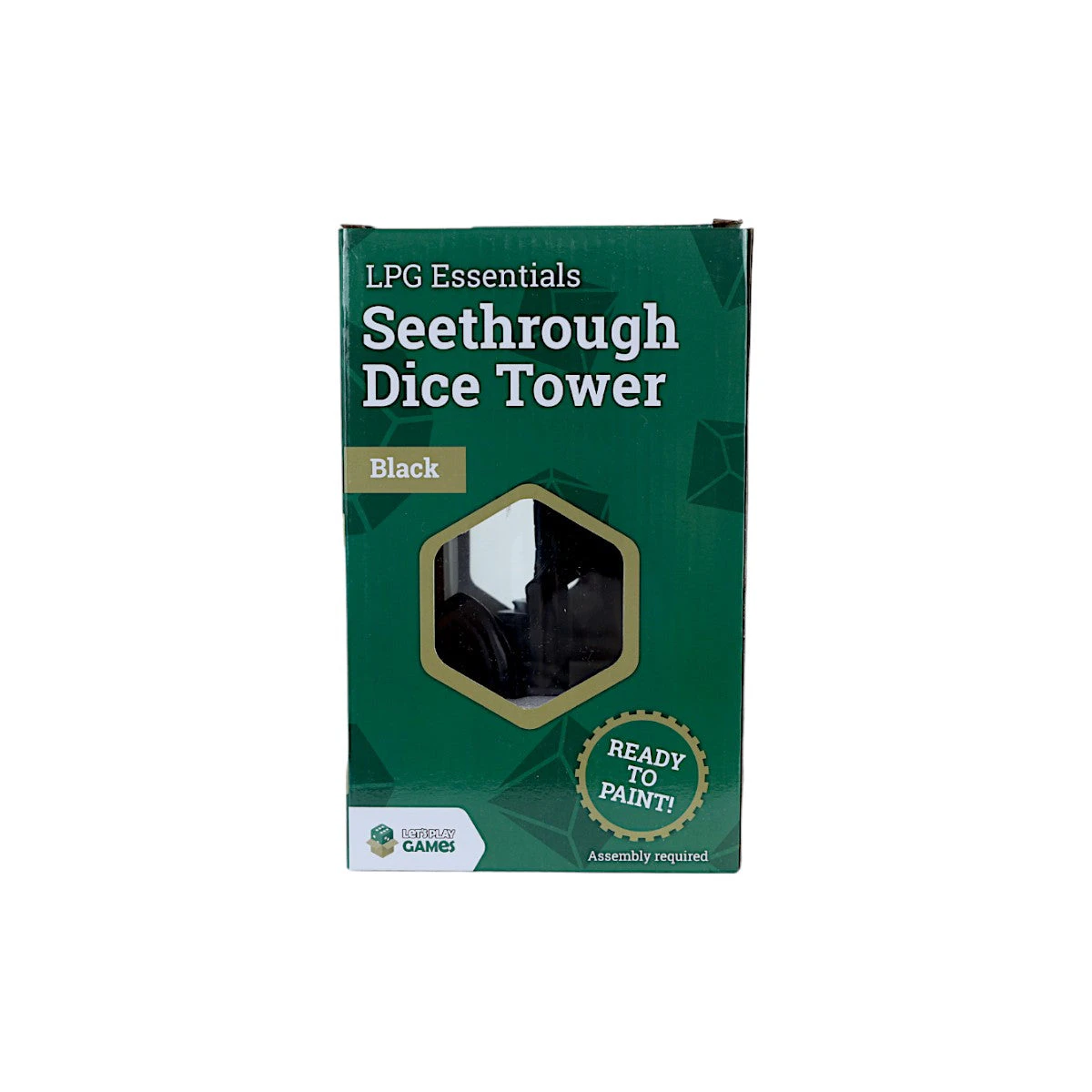 Lpg Seethrough Dice Tower Black