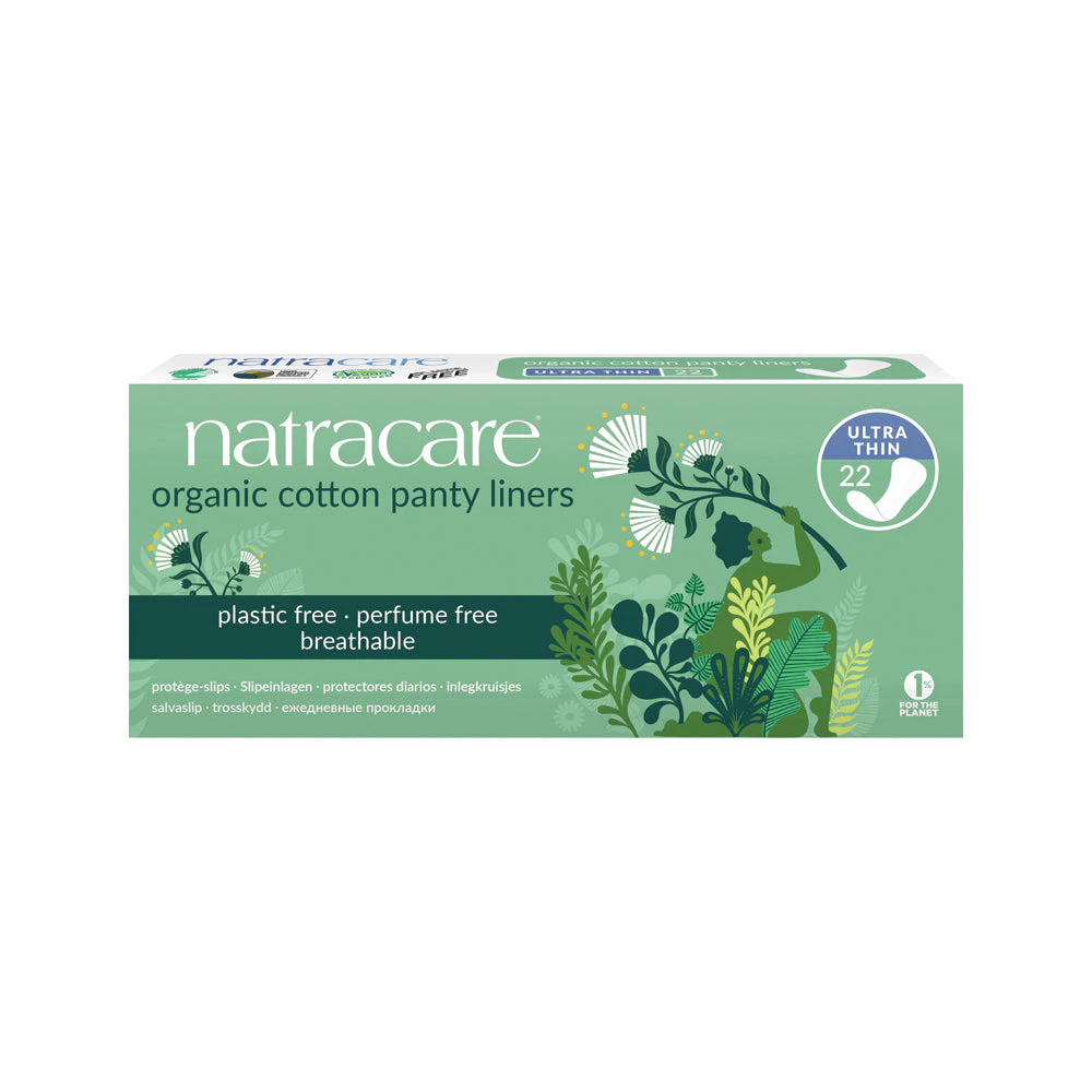 Natracare Panty Liners Ultra Thin With Organic Cotton Cover X 22 Pack