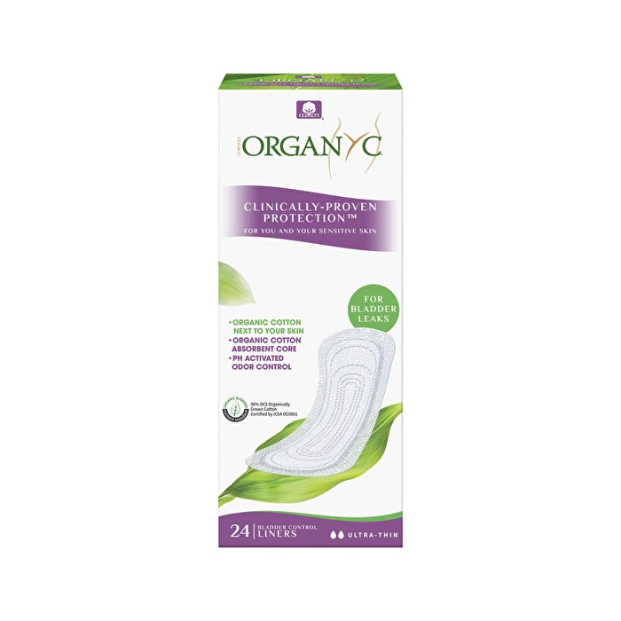 Organyc Organic Liners UltraThin Bladder Control (For Bladder Leaks) x 24 Pack