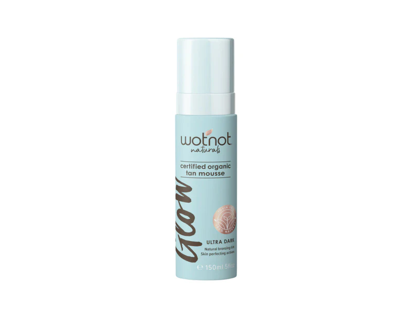 Wotnot Naturals Glow Certified Organic Tan Mousse Ultra Dark 150ml